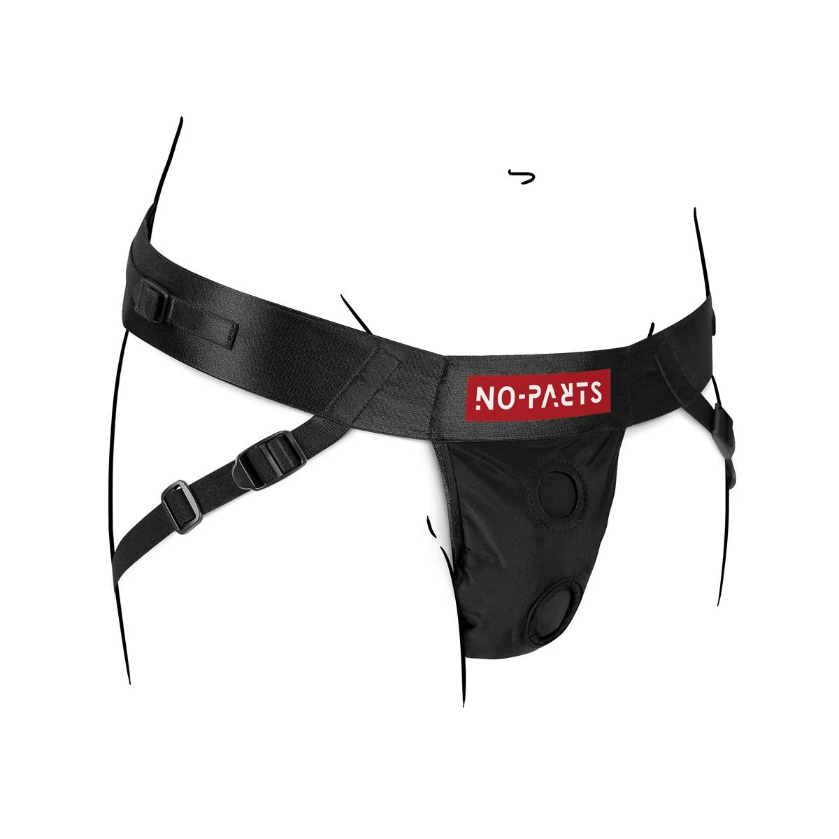 No-Parts - Taylor Verstellbares Gurtzeug Mit Doppeltem O-Ring 2 No-Parts - Taylor Verstellbares Gurtzeug Mit Doppeltem O-Ring – Bild 2