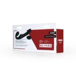 No-Parts - Avery Halterloser Strap-On Vibrationsdildo - 22 Cm -cardport shop 1641496220.NP 05 BLK 6