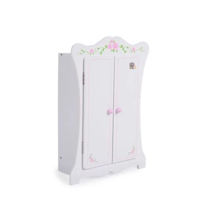 MONI Puppenkleiderschrank PH12B011 Holz, Maße 42,5 X 22 X 57 Cm, 3 Kleiderbügel Puppenmöbel 2 MONI Puppenkleiderschrank PH12B011 Holz, Maße 42,5 X 22 X 57 Cm, 3 Kleiderbügel Puppenmöbel – Bild 2