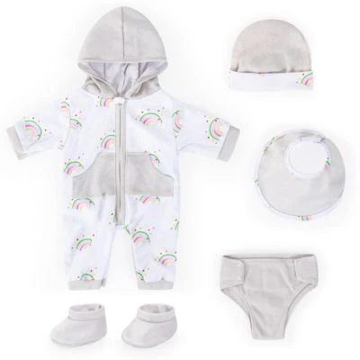 Deluxe Puppenkleidung Set 7-tlg. Grau Von Bayer, 40-46 Cm 2 Deluxe Puppenkleidung Set 7-tlg. Grau Von Bayer, 40-46 Cm â Bild 2