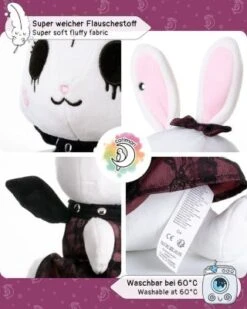 Corimori® Alice Das Gothic-Häschen 26cm Stofftier Plüschtier -cardport shop 29117806 05