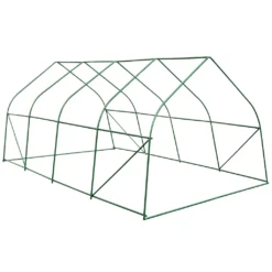 Tectake Foliengewächshaus In Zeltform Mit 8 Fenstern 600x300x205cm - Grün -cardport shop 3a6295deaf7103bf687cd37b9f89aa09