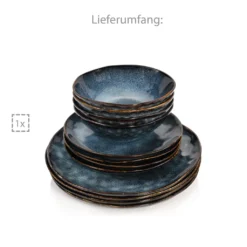 Sänger SÄNGER Steingut Geschirrset Tokio, Tafelservice 12 Teilig Für 4 Personen -cardport shop 61f39e69bf91ade5fffa9ebf57b1cb05