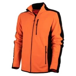 FORSBERG Bjarkir Fleecejacke -cardport shop 794214 65 Bjarkir orange schwarz frontside 01 web 1280x1280