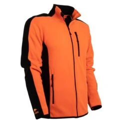 FORSBERG Bjarkir Fleecejacke -cardport shop 794214 65 Bjarkir orange schwarz frontside 02 web 1280x1280