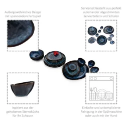 Sänger SÄNGER | Tafelservice Tokio Aus Steingut, 23-teiliges Geschirrset Für 4 Personen, Einzigartiges Design -cardport shop 812d723639bdf3cd1a95058800dd0efa