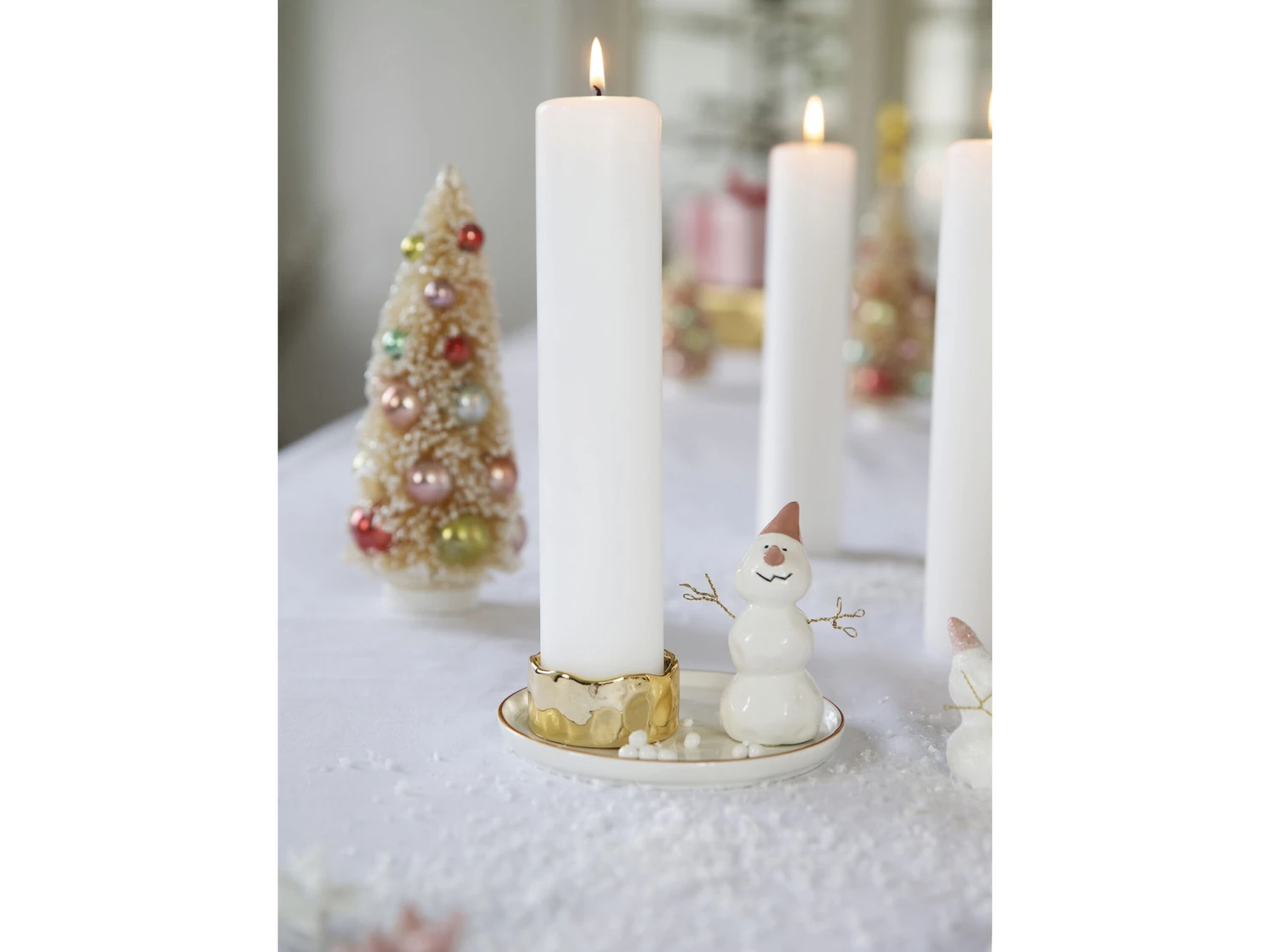 Schneemann Kerzenhalter F/Blockkerzen 6 Schneemann Kerzenhalter F/Blockkerzen – Bild 6