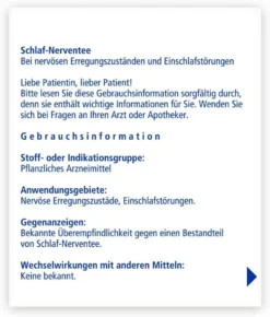 Sunlife Schlaf- Und Nerventee 20 Beutel -cardport shop 835eb62264e2e3fcb8626a4a1e4c5ef2