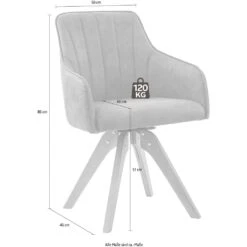 Home Affaire Drehstuhl »Formentor«, (Set), 2 St., Microfaser, Mit Rückensteppung -cardport shop 979b145c855e7abd14091b8699733621