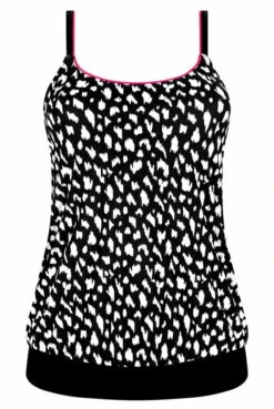 Amoena Prothesen-Tankini-Oberteil Manila -cardport shop Amoena Tankini Top Manila BL 71658 schwarz weiss 03 1280x1280