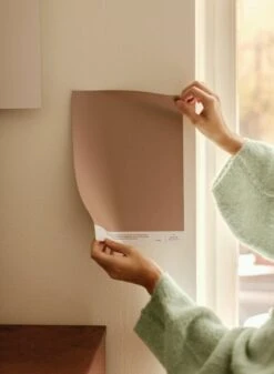 Farbmuster, 022 EVELYN – Mittleres Rosabraun -cardport shop CoverStory Sample Evelyn