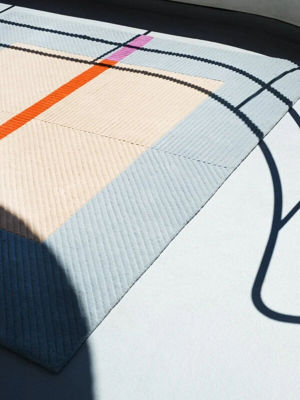 Akaatti Teppich, Beige - Hellblau 5 Akaatti Teppich, Beige - Hellblau – Bild 5