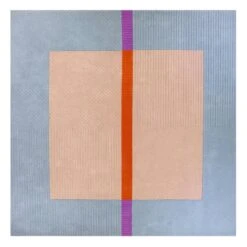 Akaatti Teppich, Beige - Hellblau