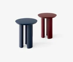 &Tradition Tung JA3 Beistelltisch, Stahlblau -cardport shop Tung JA3 Burgundy Red amp Steel Blue