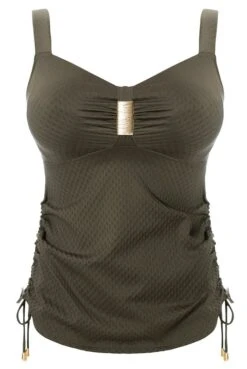 Tankini-Oberteil St. Tropez -cardport shop Ulla Bikini OT St Tropez 9190 olive 03 1280x1280