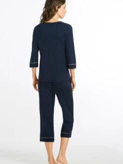 Hanro 3/4 Arm Pyjama ' Natural Comfort ' -cardport shop a6b9c4e33c2ef44e6e340454f60b5aed