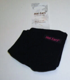 HOT EARS Ohrenschützer Aus Fleece, L-Form, Schwarz