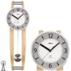 Atlanta 5106/30 Wanduhr Funk Funkwanduhr Mit Pendel Erle-farben Pendeluhr