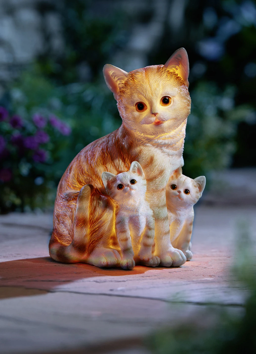 Beleuchtete Katzenfamilie 2 Beleuchtete Katzenfamilie – Bild 2