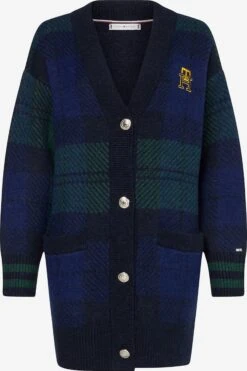 TOMMY HILFIGER Strickjacke 'Black Watch Tartan'
