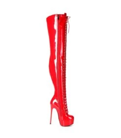 Giaro Overknee Stiefel MOUCHARD Rot Lack -cardport shop giaro stiefel mouchard rot lack 2