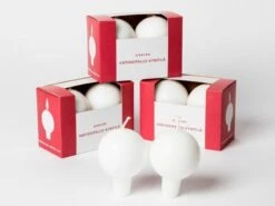 Antique Kugelkerze, 2 Stück -cardport shop juhava antiikkipallokynttila1 lowres