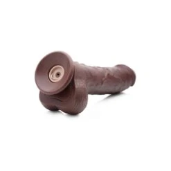 LDZ 8.5" Squirting Dildo - Dark -cardport shop ldz 85 squirting dildo dark4