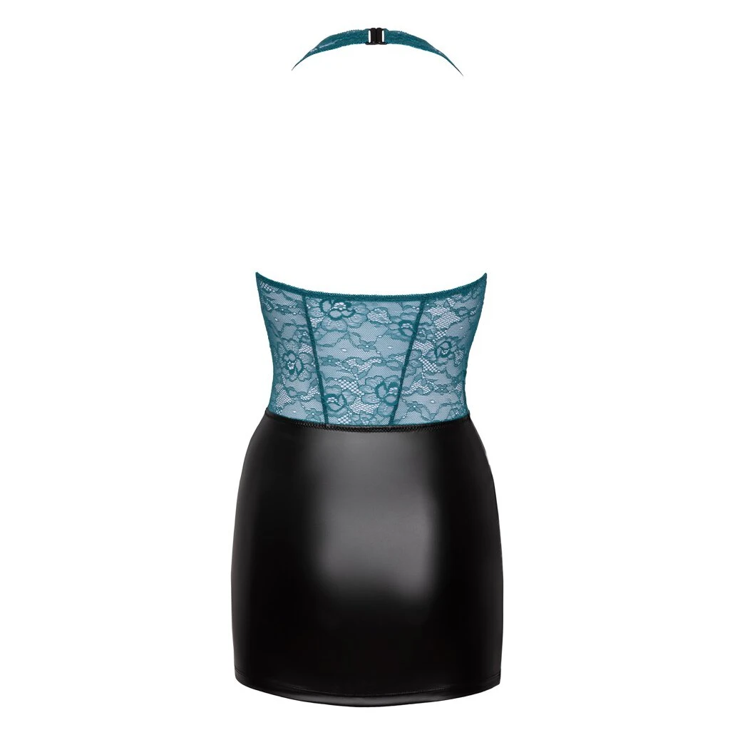 Cottelli Collection Minikleid Petrol/schwarz S - XL 8 Cottelli Collection Minikleid Petrol/schwarz S - XL – Bild 8