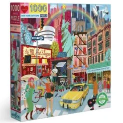 1000-teiliges Quadratisches Puzzle: Leben In New York City - Eeboo