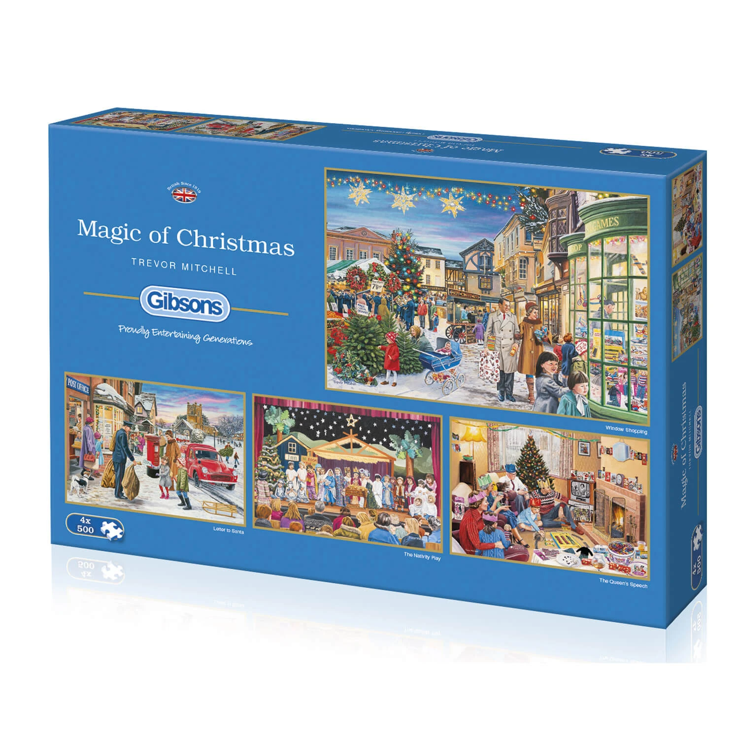 4 X 500 Teile Puzzle: Der Zauber Von Weihnachten - Gibsons 5 4 X 500 Teile Puzzle: Der Zauber Von Weihnachten - Gibsons – Bild 5