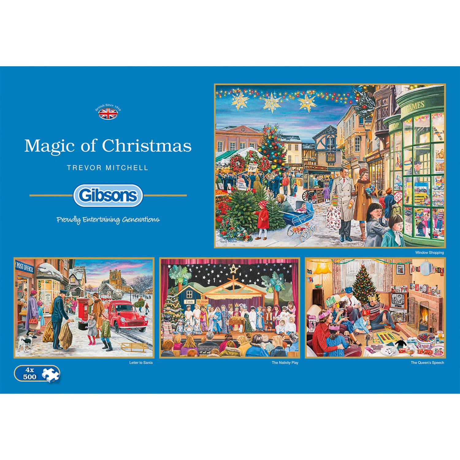 4 X 500 Teile Puzzle: Der Zauber Von Weihnachten - Gibsons 7 4 X 500 Teile Puzzle: Der Zauber Von Weihnachten - Gibsons – Bild 7