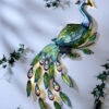 Pfauen-Wandbild Mit LED-Beleuchtung