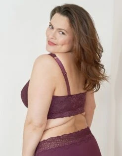Bralette "Suki" Maroon -cardport shop sugarshape bralette suki maroon back editorial single crop 1