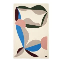 Marimekko Berry Decke, Baumwolle - Rot - Elektroblau