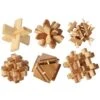 Bartl 111092 - Bambus-Puzzle-Set Knobelspiel Holzpuzzle